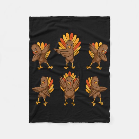 Couverture Polaire Turquie Dabing Danser Thanksgiving Day Fun Fall A (Devant)