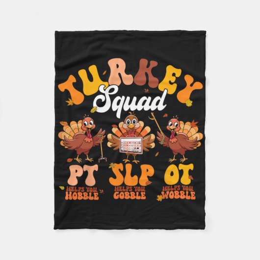 Couverture Polaire Turquie Squad Ot Pt Slp ergothérapie Merci (Devant)