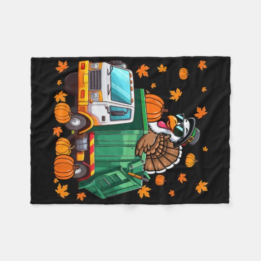 Couverture Polaire Turquie Sungles Conduite Garge Camion Thanksgiving (Devant (Horizontal))