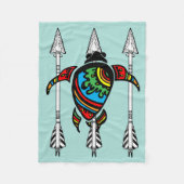 Couverture Polaire Turquoise (Devant)