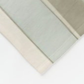 Couverture Polaire Turquoise bleu Sage Green Crème Distressed Stripe (Coin)