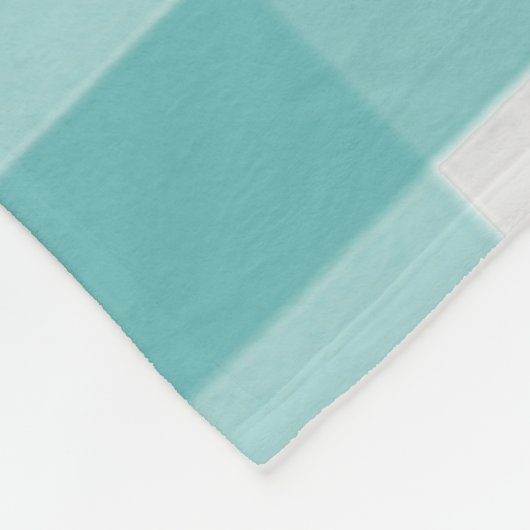 Couverture Polaire Turquoise Buffalo Plaid Farm Poulet polaire Blanch (Coin)