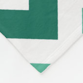 Couverture Polaire Turquoise et Mint Chevron Zigzag Monogram (Coin)