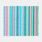 Couverture Polaire Turquoise et rose (Devant (Horizontal))