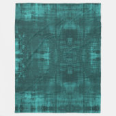 Couverture Polaire Turquoise foncé Suede look Motif (Devant)