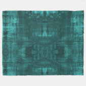 Couverture Polaire Turquoise foncé Suede look Motif (Devant (Horizontal))