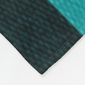Couverture Polaire Turquoise géométrique Noir et Brown (Coin)