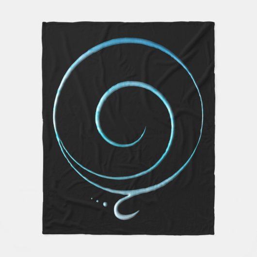 Couverture Polaire Turquoise Gratitude (Devant)