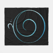 Couverture Polaire Turquoise Gratitude (Devant (Horizontal))