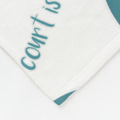 Couverture Polaire turquoise gris Le terrain de volley est mon endroi (Coin)