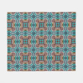 Couverture Polaire Turquoise Turquoise Bleu foncé Rouge Brown Gris Ar (Devant (Horizontal))