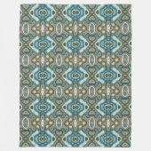 Couverture Polaire Turquoise Turquoise bleu gris Brown Hip Bohemian A (Devant)