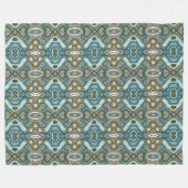 Couverture Polaire Turquoise Turquoise bleu gris Brown Hip Bohemian A (Devant (Horizontal))