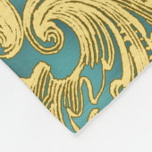 Couverture Polaire Turquoise Turquoise Blue Gold Prince Crown Baby (Coin)