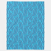 Couverture Polaire Turquoise Turquoise et Blue Ribbony (Devant)
