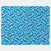 Couverture Polaire Turquoise Turquoise et Blue Ribbony (Devant (Horizontal))
