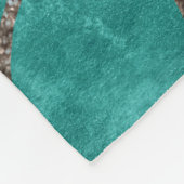 Couverture Polaire Turquoise Turquoise marbre Agate or Parties scinti (Coin)