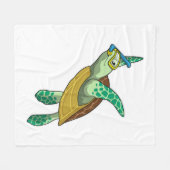 Couverture Polaire Turtle at Diving with Snorkel (Devant (Horizontal))