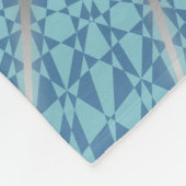 Couverture Polaire Turtle bleu argenté Mandala Animal (Coin)