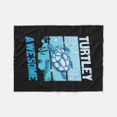 Couverture Polaire Turtle Lover | Turtley Awesome (Devant (Horizontal))