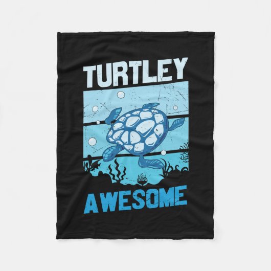 Couverture Polaire Turtle Lover | Turtley Awesome (Devant)