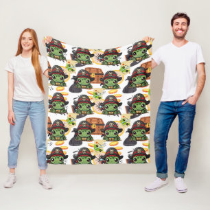 Couverture Polaire Turtle Pirate Motif