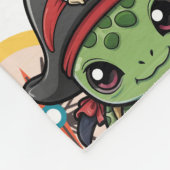 Couverture Polaire Turtle Pirate Motif (Coin)