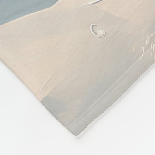 Couverture Polaire Tuxedo Chat en Noël de neige (Coin)