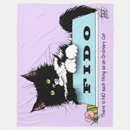 Couverture Polaire Tuxedo Kitten Chien's Bowl (Devant)