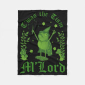 Couverture Polaire Twas The tism M'lord Funny Frog Witch Magic  (Devant)