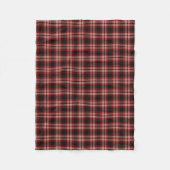 Couverture Polaire Tweedside Scotland District Tartan Fleece Blanche (Devant)