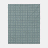 Couverture Polaire Tweedy Wool Aqua et Green Motif (Devant)