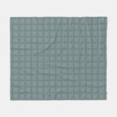 Couverture Polaire Tweedy Wool Aqua et Green Motif (Devant (Horizontal))