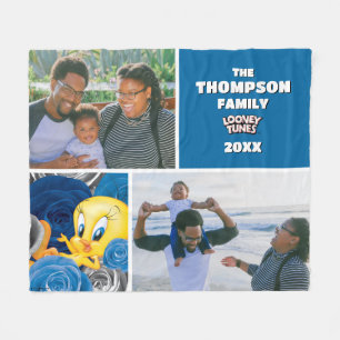 Couverture Polaire TWEETY™ Avec Photo Famille Rose