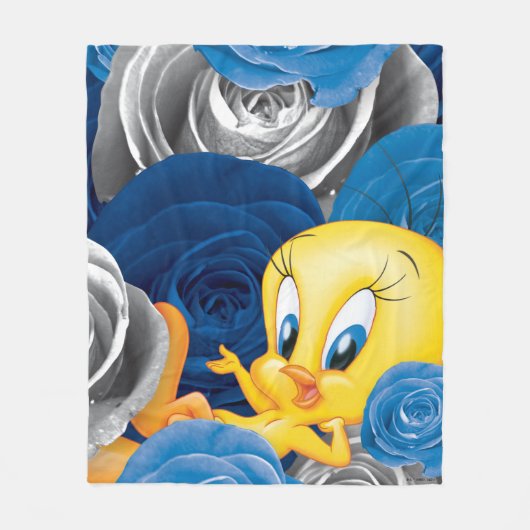 Couverture Polaire TWEETY™ Avec Roses (Devant)