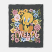 Couverture Polaire TWEETY™ Broderie Florale Graphique (Devant)