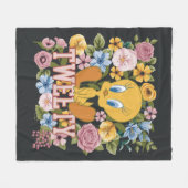 Couverture Polaire TWEETY™ Broderie Florale Graphique (Devant (Horizontal))