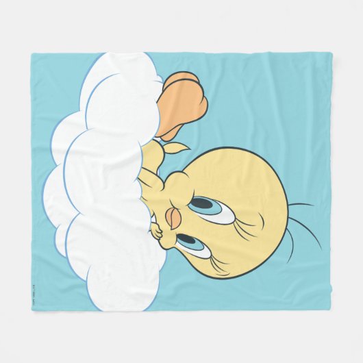 Couverture Polaire Tweety Dans Les Nuages Pose 3 (Devant (Horizontal))