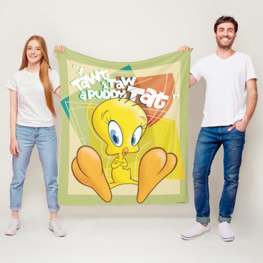Couverture Polaire TWEETY™ "J'Ai Dit Que J'Ai Donné Un Tat Puddy" (En situation)