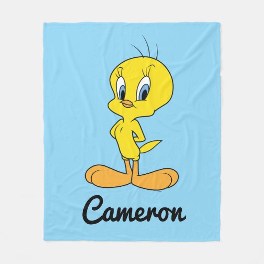 Couverture Polaire TWEETY™ | Oiseau Intelligent Personnalisé (Devant)