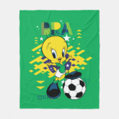 Couverture Polaire TWEETY™ Team Brazil Soccer Graphic (Devant)