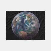 Couverture Polaire Twin Blue Marbles - Ouest - Planète Terre (Devant (Horizontal))