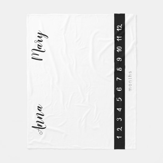 Couverture Polaire Twin Milestone graphique de croissance moderne san (Devant)