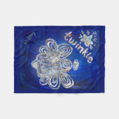 Couverture Polaire Twinkle Guardian Angel personnalisé Blanche en pol (Devant (Horizontal))