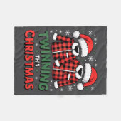 Couverture Polaire Twinning This Christmas Matching Family Holiday  (Devant (Horizontal))