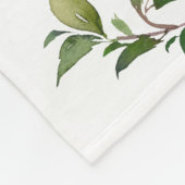 Couverture Polaire Twins Growth Tracker Aquarelle Florale Nouveau-né (Coin)