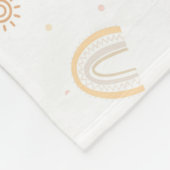 Couverture Polaire Twins Milestone Blanket Rainbow Moon Dots, Baby Ca (Coin)