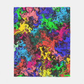 Couverture Polaire Twirly coloré Abstrait / (Devant)