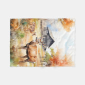 Couverture Polaire Two Deer (Devant (Horizontal))