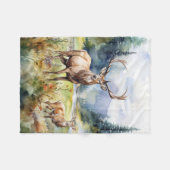 Couverture Polaire Two Deer (Devant (Horizontal))